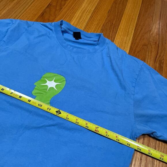 Brain Dead x Wide Eye China Blue T-Shirt Head Logo Size Small Streetwear - Picture 5 of 7